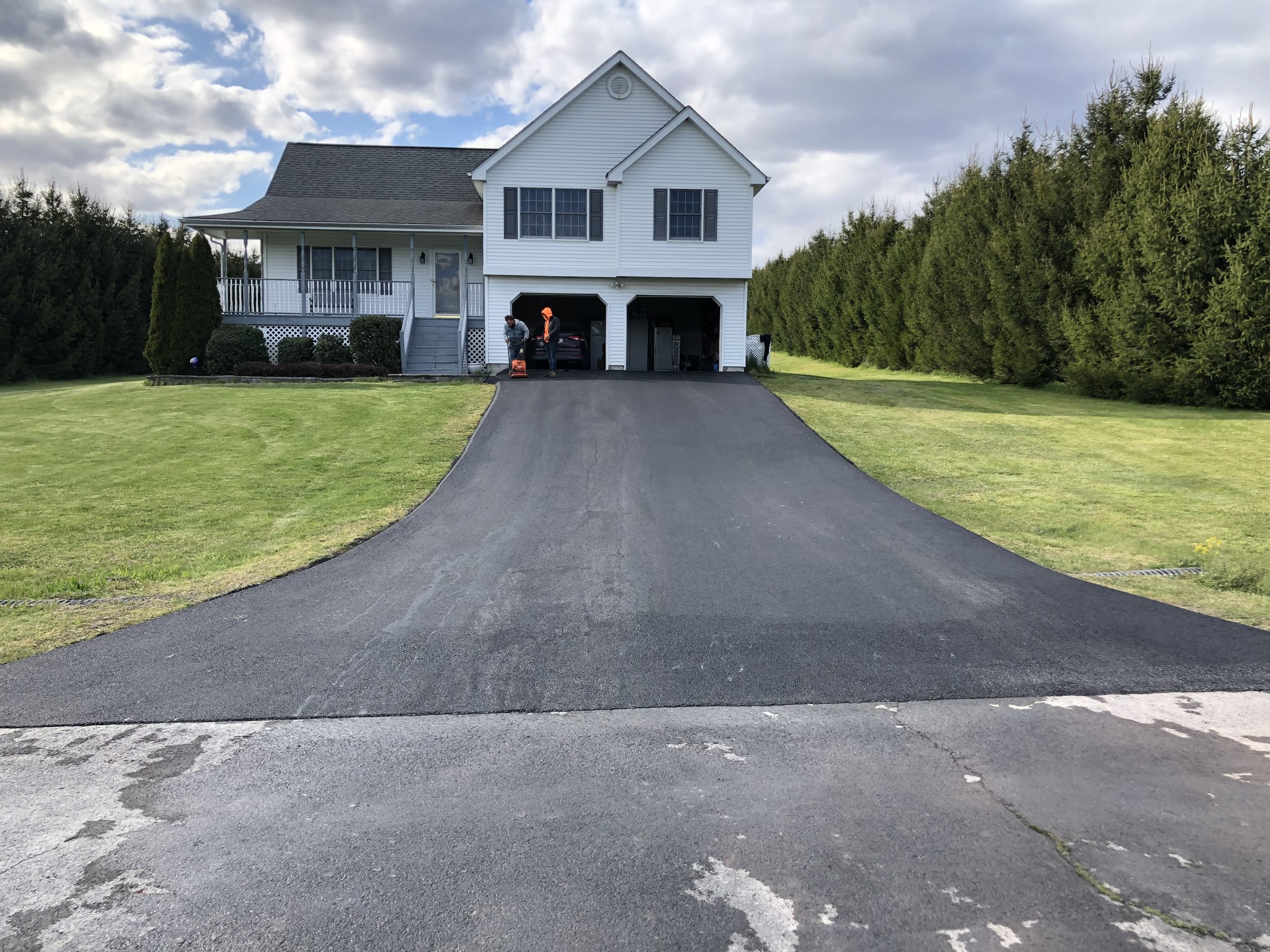 Driveway after paving.