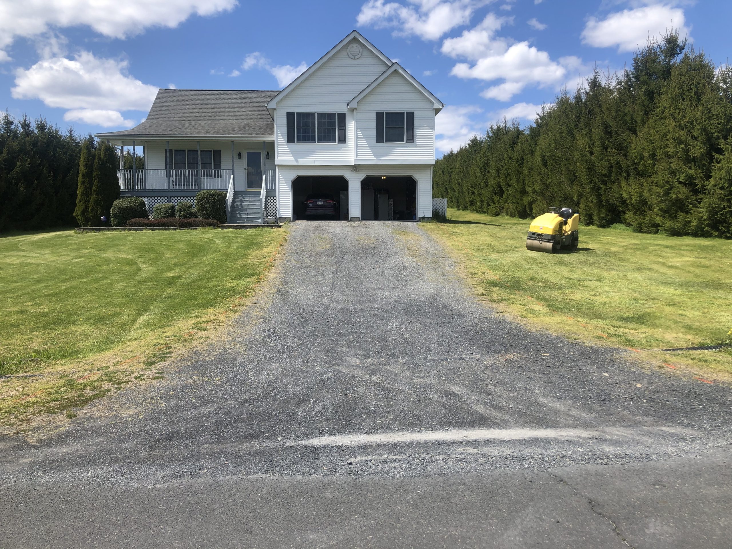 Driveway before paving.