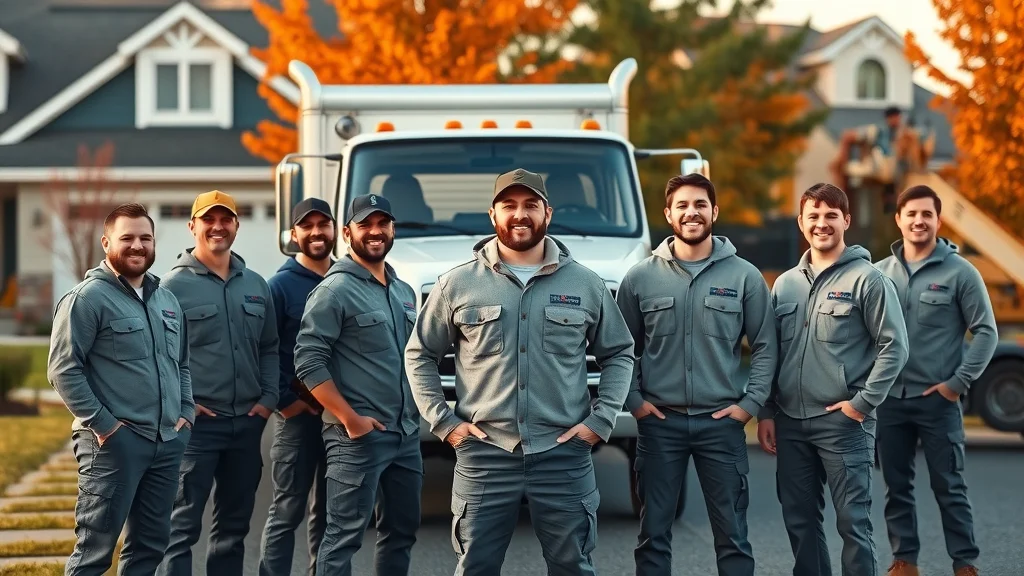 asphalt paving specials - Legacy Paving crew in uniforms, smiling by branded truck with fresh driveway